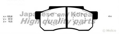 ASHUKI H029-01 Brake Pad Set, disc brake